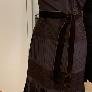 Banana Republic Chocolate Brown Cocktail Dress Sz4